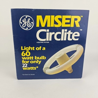 NEW Vintage GE Miser Circlite General Electric Lighting System 22 Watts