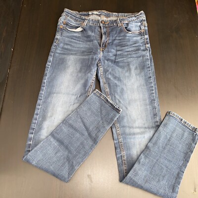 Cubus Blue Skinny Low Waist Jeans Size 28 UK