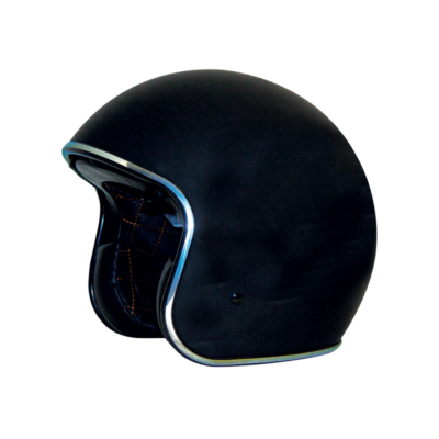 Zox Route 80 Open Face Motorcycle Helmet Matte Black Adult XS