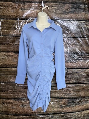 zara draped fitted dress NWT Zara Draped Fitted Dress Off white Pleated Sides Bridal Flattering  Small