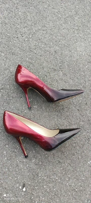Magnifiques escarpins rouge sombre San Marina T35 en excellent état - Photo 1/3