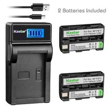 LCD3 Charger  2 battery for Sony NP-FS11 DSC-F505 F55 P1 P20 P30 P50