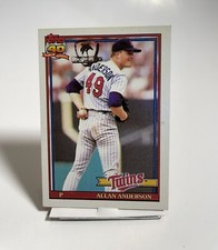 1991 Topps Desert Shield #223 Allan Anderson Minnesota Twins Baseball Card