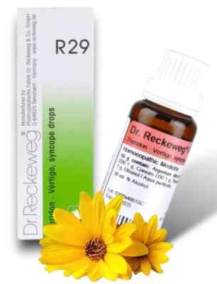Dr. Reckeweg  R29 Vertigo & Syncope Drops   22 ml (Pack of 1) Free shipping