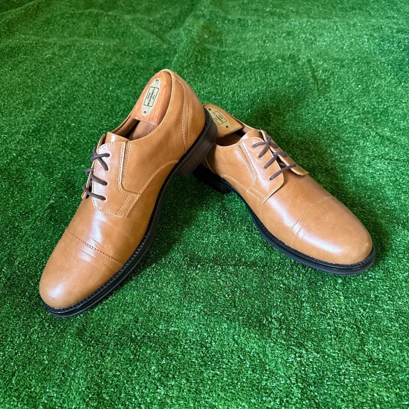 SAOLA Scarpe eleganti casual Oxford marroni stringate George Branford taglia 9