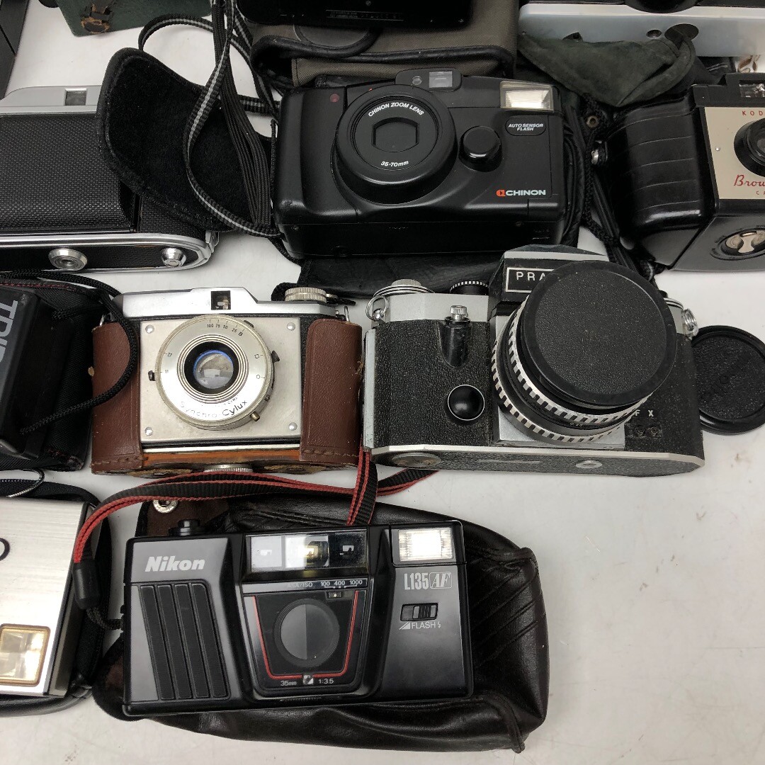 Film Camera Bundle x12 Inc Canon Minolta Polaroid Ricoh Olympus Etc