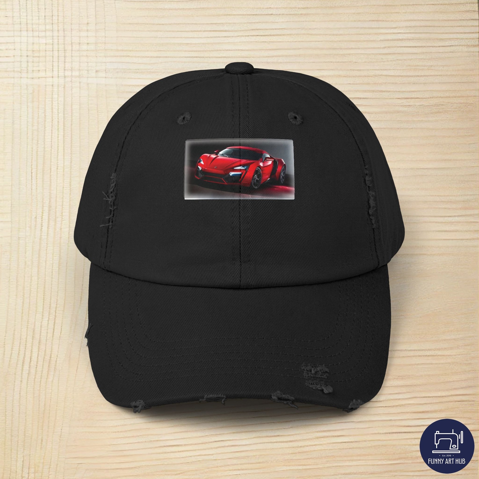 W Motors Lykan Hypersport distressed unisex cap