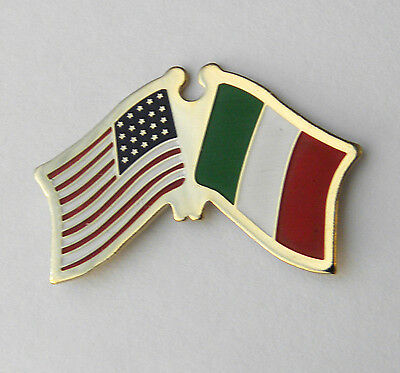 ITALY ITALIAN SINGLE FLAG LAPEL PIN BADGE 7/8 inch