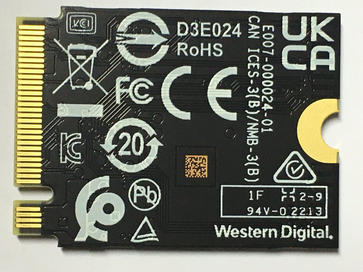 WD SN740 1TB M.2 2230 SSD NVMe PCIe For Steam Deck NVME Express