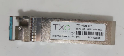 TXO system tx-1028-rt SFP+ 10G 1330T/1270R 20km 21 CFR(J) class1 optical module
