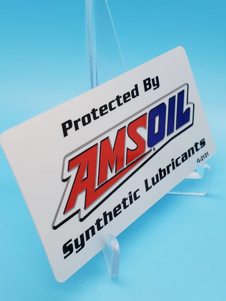 Calcomanía debajo del capó Amsoil "Protegido por Amsoil". Ver descripción Foto 3 de 4