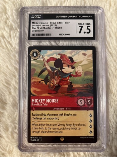 Mickey Mouse - Brave Little Tailor graded CGC 7.5 for sale on eBay