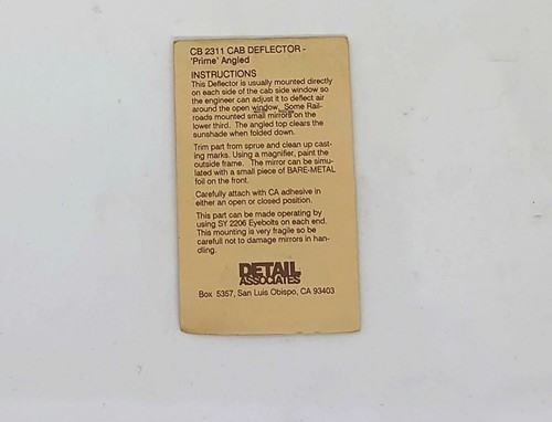 DETAIL ASSOCIATES American HO Scale Detailing Parts - Multi Listing - Picture 135 of 203