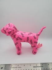 Victoria Secret Pink Dog Plush Shiny Hot Pink Free Shipping Pink Logo