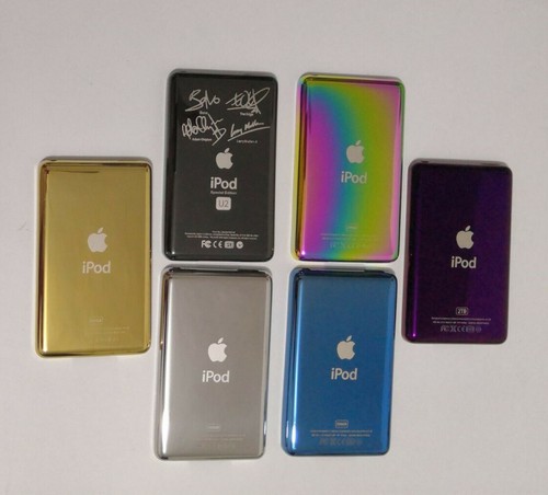 Silver Thin Metal Back Case Housing Audio Jack Hold Switch fr iPod Classic/Video - Picture 5 of 6