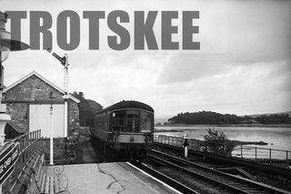 Negative BR British Railways DMU Derby Lightweight Grange over Sands c1960s x2