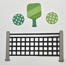 Pickleball Accessories. Scrapbook, Card Making Paper Piecing