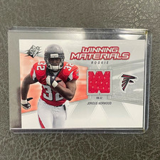 Upper Deck 2006 SPx Jerious Norwood l Rookie RC Game Used Jersey Card. rookie card picture