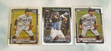 Roc Riggio Lot 2024 Bowman & Pro Debut New York Yankees (3 Cards)