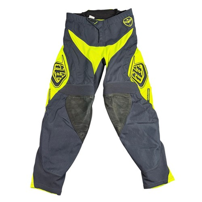 #ad Troy Lee Designs GP Air Motocross Racing Pants Adult 34 Gray Flo Yellow $55.00