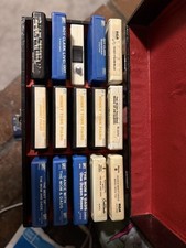 Vtg 8 Track Tape Lot and case