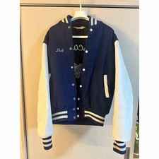 80S Empire Sleeve Leather Varsity Jacket No.tr1124