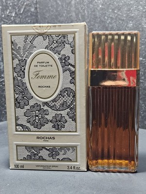 Vintage ROCHAS FEMME Parfum 3.4oz 100ml Old Batch!