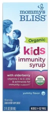 Mommy's Bliss Organic Kids Elderberry Syrup Immunity Support 3 fl oz 90mL 18 Ser