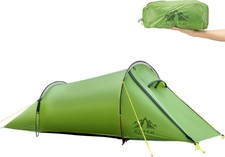 Night Cat Ultralight Tunnel Tent: Waterproof Lightweight Two People Backpacki...