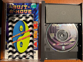 Bubble Bobble (Sega Saturn, 1996) Complete In Box + Insert Card CIB Retro Clean!