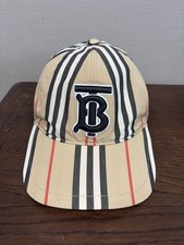 Burberry Striped Baseball Cap 8011952 Men Hat Accessory Original Collection