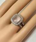 DAVID YURMAN ALBION SILVER MOON QUARTZ DIAMOND ICE RING Size 6 — photo 6