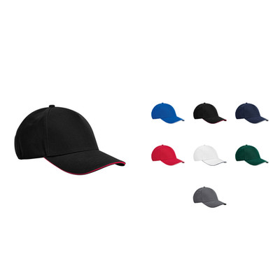 Beechfield EarthAware  classic organic cotton 5-panel cap   sandwich peak