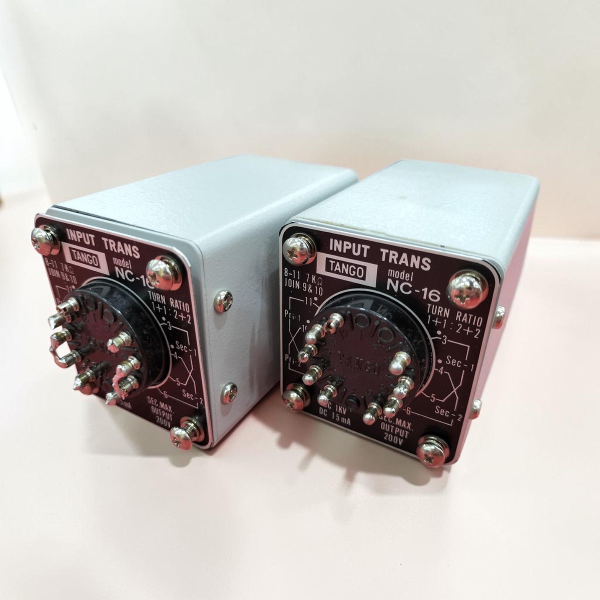 TANGO NC-16 Input Transformer Pair Tube Amp Interstage Tested Used