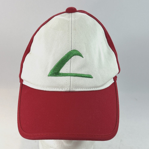 Pokemon Ash Ketchum Red Snap Back Hat Cap Embroidered Youth 2017 Indigo League