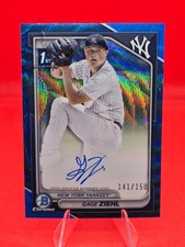 2024 Bowman Draft Gage Ziehl 1st Bowman Blue Wave Refractor Auto /150 #CPA-GZ