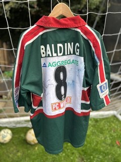 Vintage 2002 Leicester Tigers matchworn Adam Balding 8 Rugby Shirt Top Size XXL