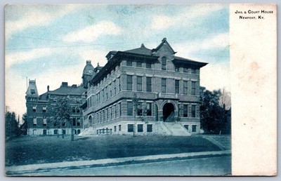 K39/ Newport Kentucky Postcard c1910 Jail & Court House 203