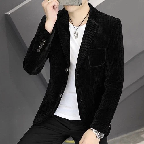 Comfortable Corduroy Suits Men Autumn Casual Korean-style Slim Single-Western - Picture 26 of 27