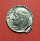 196X Clad Roosevelt Dime Mint Error - Double Struck