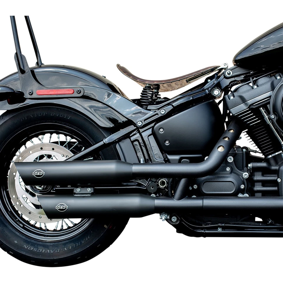 Silenciadores de carrera S&S Cycle Slash Cut - negros - Softail '18-'19 550-0735 Foto 2 de 4