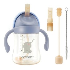 Sippy Cups for Toddlers 1-3, Spill Proof Weighted Straw Cup with Handle for B...