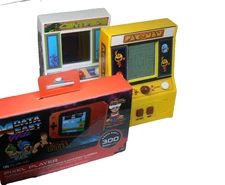 Lot of Handheld & Mini Arcade Games – Pac-Man, Centipede, Pixel Player – Tested