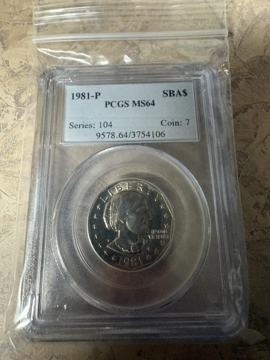 MS 64 Graded Susan B Anthony Dollars (1979-1981, 1999) for sale | eBay