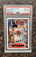 2012 Topps Update Mike Trout PSA 10 #US144 All-Star Game RC Rookie
