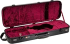 Crossrock Concert Ukulele Case Fiberglass TSA Lock Hygrometer Black NEW