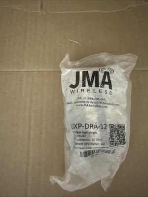 JMA UXP-DRA-12 Din Male Right Angle 1/2'' Annular Connector 50 Ohm