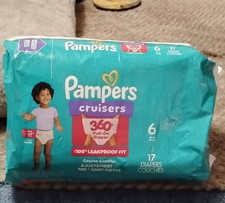 Pampers Cruisers 360 Pull-On Training Pants Diapers Size 6 35 lb 17 ct