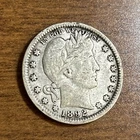 1892 Barber Silver Quarter F-VF