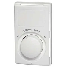 Dayton Electric Baseboard Heater Thermostat, 1 Poles, Northern White,